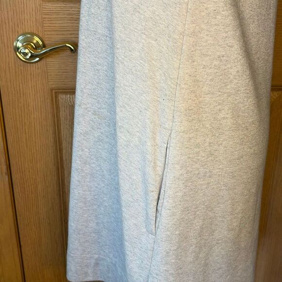 J. Crew Gray French Terry Cowlneck Dress Medium - Picture 4 of 7